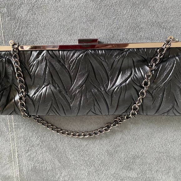 Vintage Jessica McClintock Black Clutch/Evening Purse - Picture 3 of 3